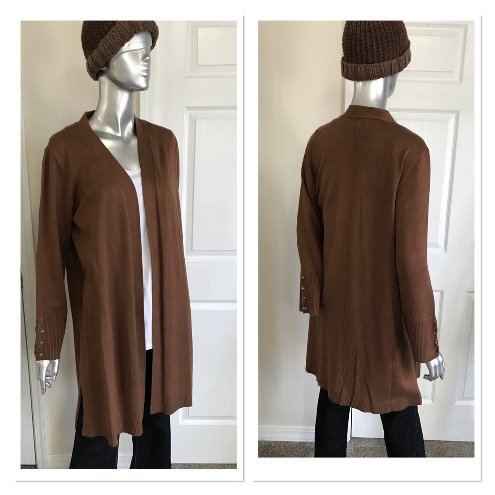 JM Collection Duster Length Sweater